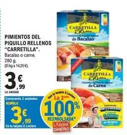 E.Leclerc Carretilla - pimientos del piquillo rellenos oferta