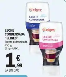 E.Leclerc Eliges - leche condensada oferta