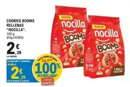 E.Leclerc Nocilla - cookies booms rellenas oferta
