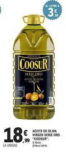 E.Leclerc Coosur - aceite de oliva virgen serie oro oferta