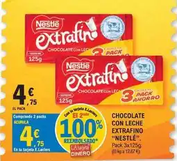 E.Leclerc Nestlé - chocolate con leche extrafino oferta