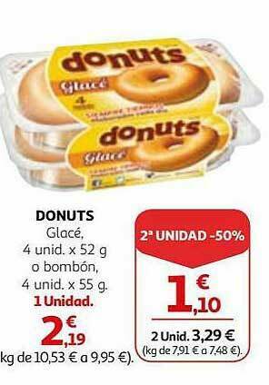 Alcampo 2a Unidad -50% Donuts oferta