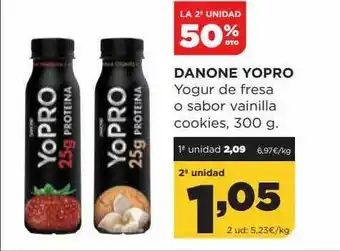Alimerka Danone Yopro Yogur De Fresa O Sabor Vainilla Cookies oferta