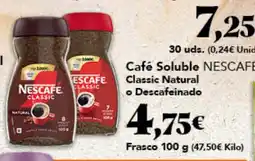 Gadis Nescafe classic café soluble oferta