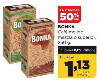 Alimerka Bonka Café Molido Mezcla O Superior oferta