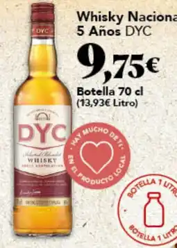 Gadis Dyc whisky nacional 5 años oferta