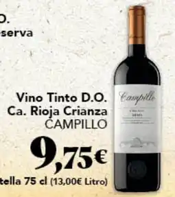 Gadis Campillo Vino Tinto D.O. Ca. Rioja Crianza oferta