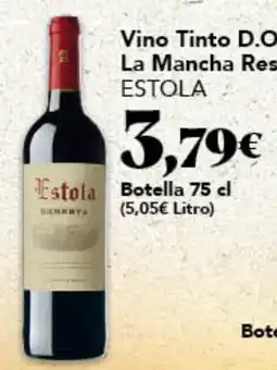 Gadis Estola Vino Tinto D.O. La Mancha Reserva oferta
