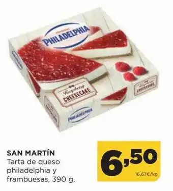 Alimerka San Martín Tarta De Queso Philadelphia Y Frambuesas oferta