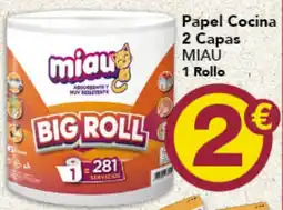 Gadis Miau papel cocina 2 capas oferta