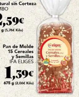 Gadis Eliges pan de molde 15 cereales y semillas oferta