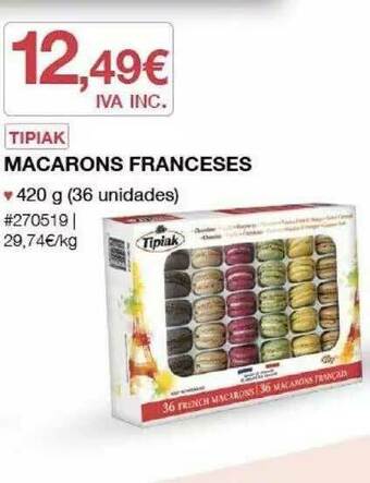 Costco Tipiak Macarons Franceses oferta