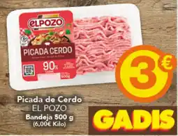 Gadis El Pozo picada de cerdo oferta