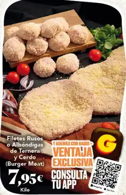 Gadis Gadis filetes rusos o albóndigas de ternera y cerdo oferta