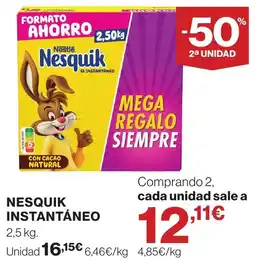 Supercor Nesquik instantáneo oferta