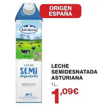 Asturiana leche semidesnatada