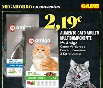 Gadis Alimento Gato Adulto Multicomponente Ifa Amigo oferta