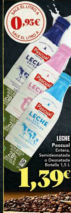Gadis Leche Pascual Entera, Semidesnatada O Desnatada oferta