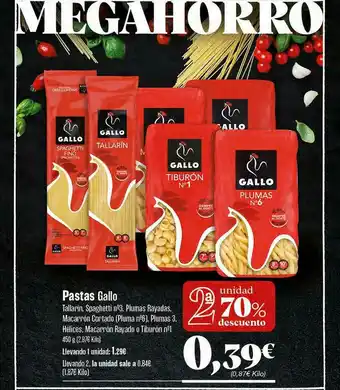 Gadis 2a Unidad 70% Descuento Pastas Gallo oferta