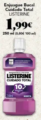 Gadis listerine enjuague bucal cuidado total oferta