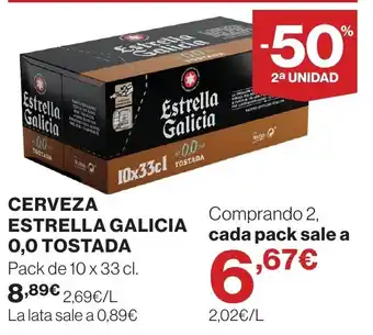 Estrella Galicia 0,0 Tostada