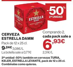 Supercor Cerveza estrella damm oferta