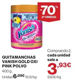 Supercor Vanish quitamanchas gold oxi pink polvo oferta