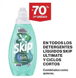 Supercor Skip detergentes líquidos ultimate y ciclos cortos oferta