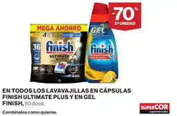 Supercor Finish ultimate en todos lavavajillas en capsulas finish ultimate plus y gel oferta