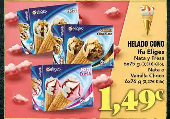 Gadis Helado Cono Ifa Eliges Nata Y Fresa oferta