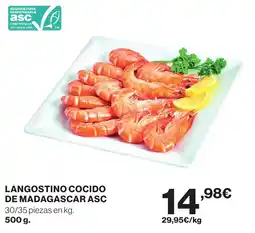 Supercor Langostino cocido de Madagascar ASC oferta
