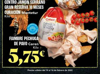 Gadis Fiambre Pechuga De Pavo Coren oferta