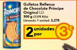 Gadis Lu Príncipe galletas rellenas de chocolate original lu oferta