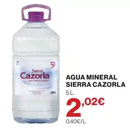 Supercor Sierra Cazorla agua mineral natural oferta