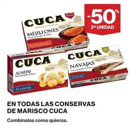 Supercor Cuca las conservas de marisco oferta