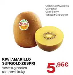 Supercor Zespri kiwi amarillo sungold oferta