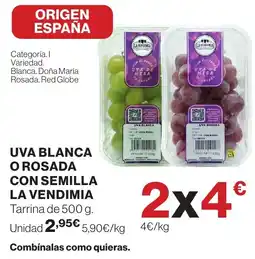 Supercor La vendimia uva blanca o rosada con semilla oferta