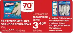 Supercor Pescanova filetes de merluza grandes oferta