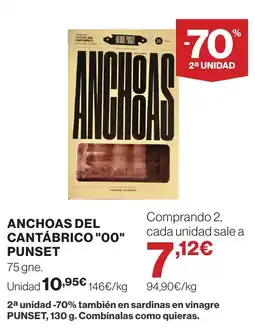 Supercor Anchoas del cantábrico 00 punset oferta