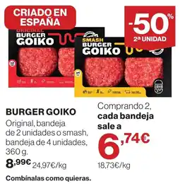 Supercor Burger Goiko oferta