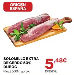 Supercor Origen España solomillo extra de cerdo 50% duroc oferta
