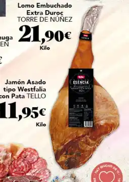 Gadis Tello Esencia Jamón Asado tipo Westfalia con Pata oferta