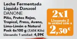 Gadis Danone leche fermentada líquida danacol oferta