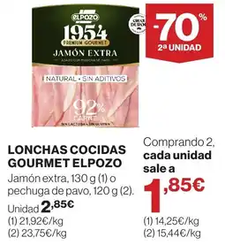 Supercor Elpozo lonchas cocidas gourmet oferta