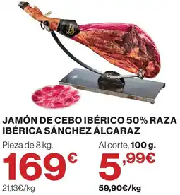 Supercor Jamón de Cebó Ibérico 50% Raza Ibérica Sánchez Alcaraz oferta