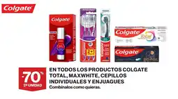 Supercor Colgate En todos los productos total maxwhite cepillos individuales enjuagues oferta