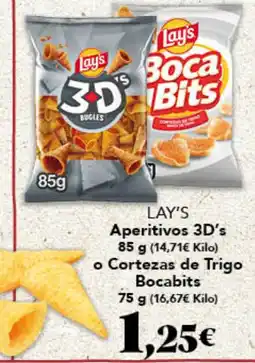 Gadis Lay's Aperitivos 3D's o Cortezas de Trigo Bocabits oferta
