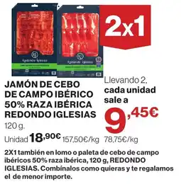 Supercor Redondo Iglesias jamón de cebo de campo ibérico 50% raza ibérica oferta