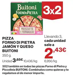 Supercor Buitoni pizza forno di pietra jamón y queso oferta