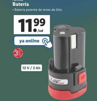 Lidl Batería oferta